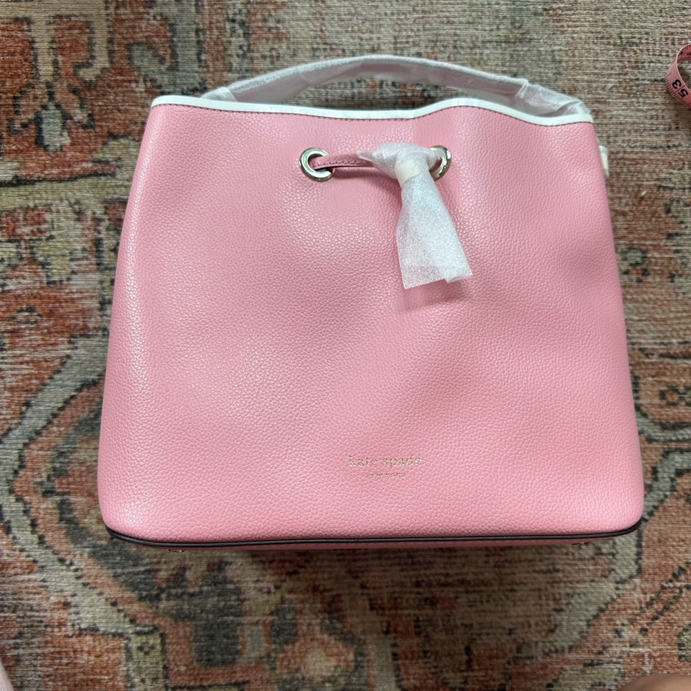 Kate Spade Pink and White Shoulder Bag